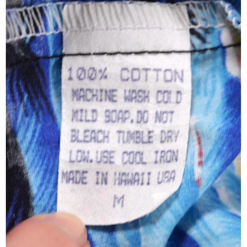Royal Hawaiian Creations Aloha Tropical Shirt‎ Men's Medium Palm Trees Catamaran